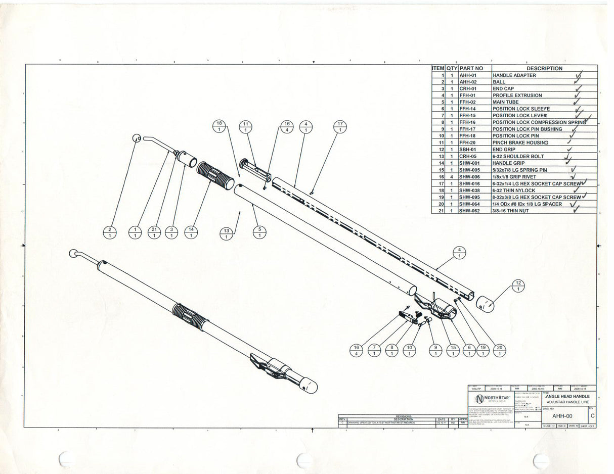 Northstar Extendable Handle Repair Parts