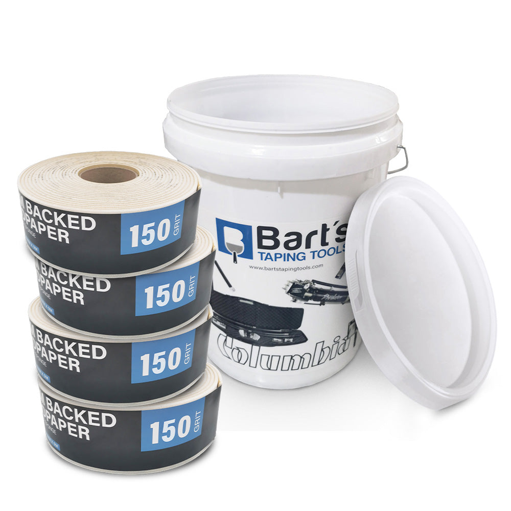 Bart's Own Foam Backed Sandpaper in a Pail
