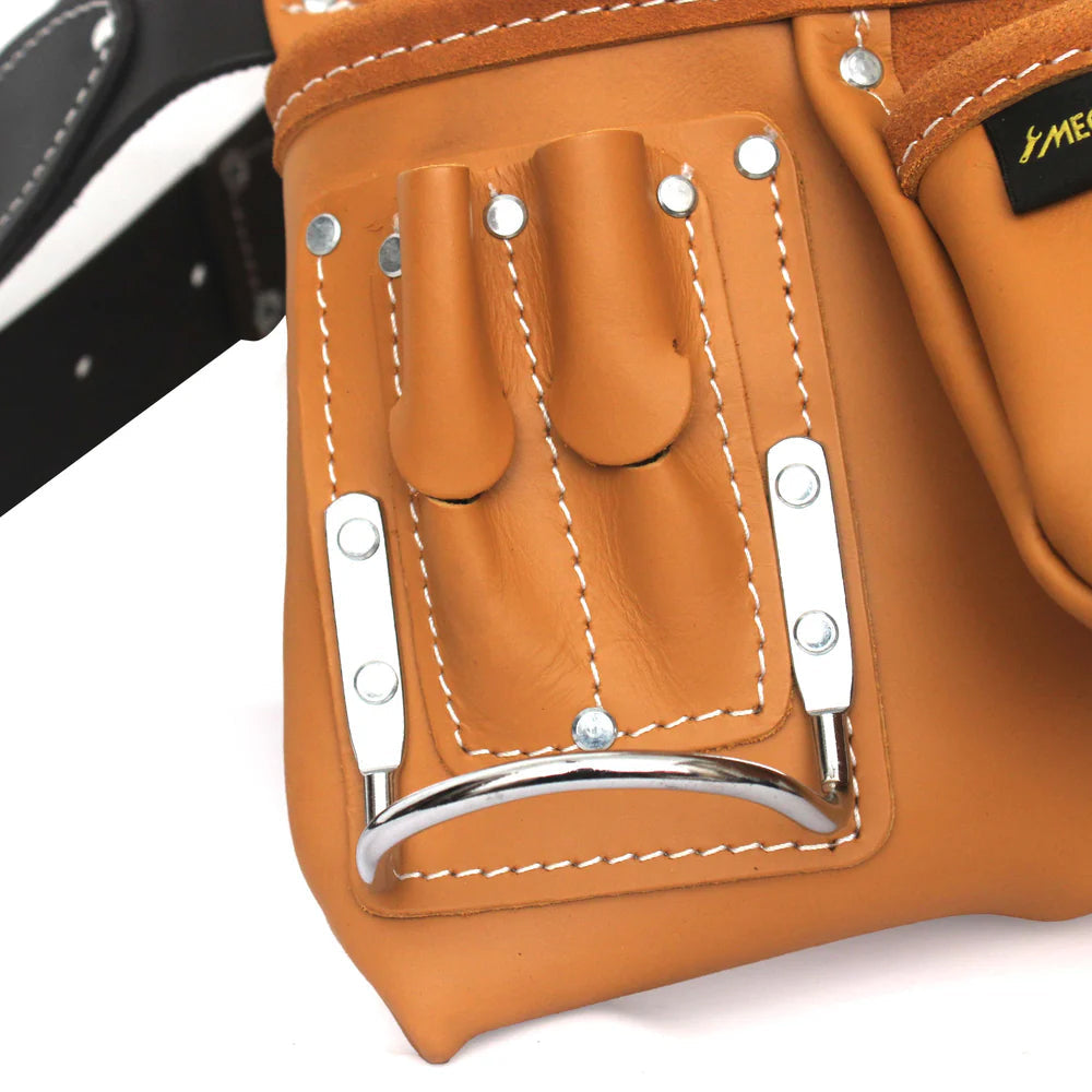 MechTools The Master Carpenter's Apron with Leather Belt - Yellow Brown
