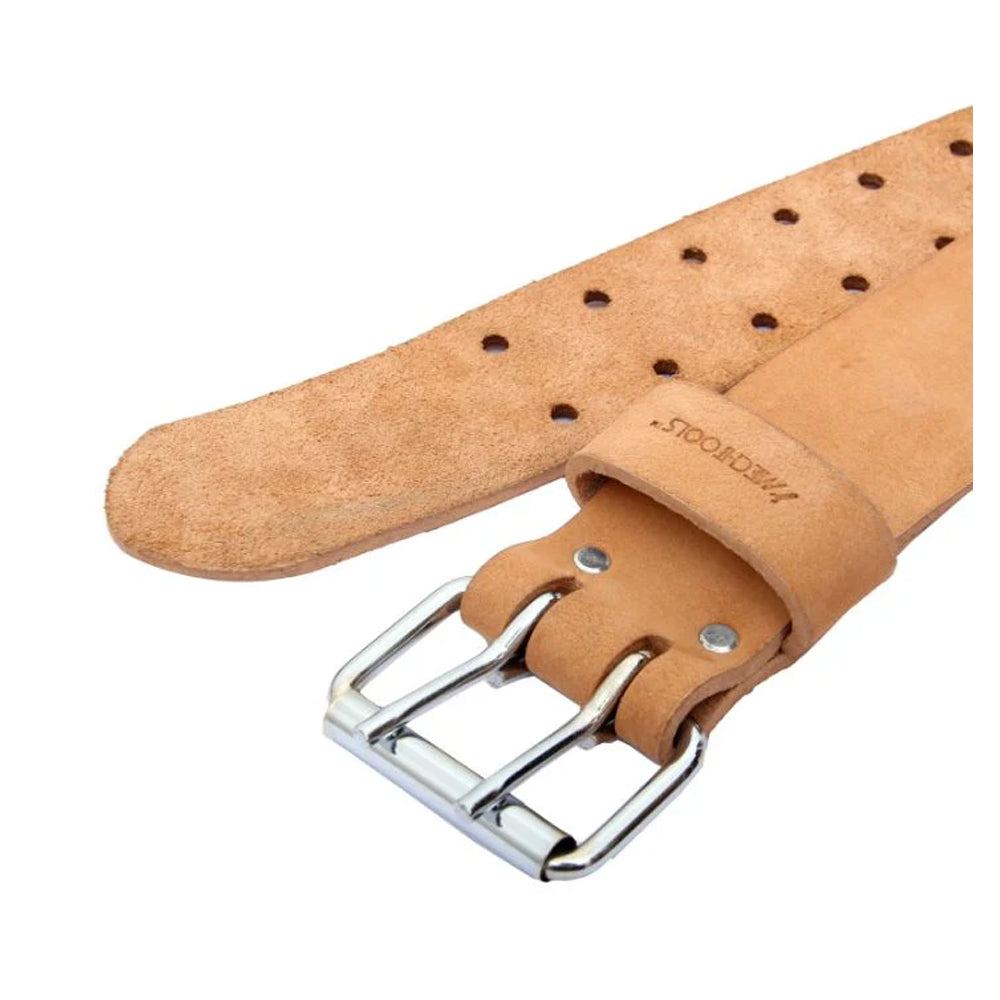 MechTools 2" Leather Tool Belt with Double Buckle (Natural)