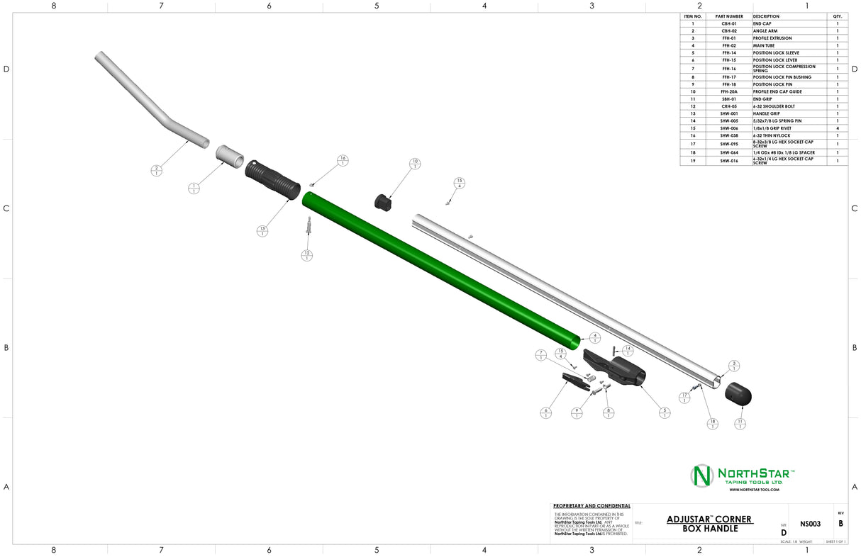 Northstar Extendable Handle Repair Parts