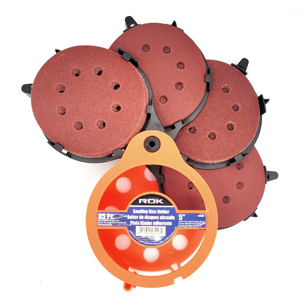 ROK 45-Piece 5 Inch Sanding Disc Holder