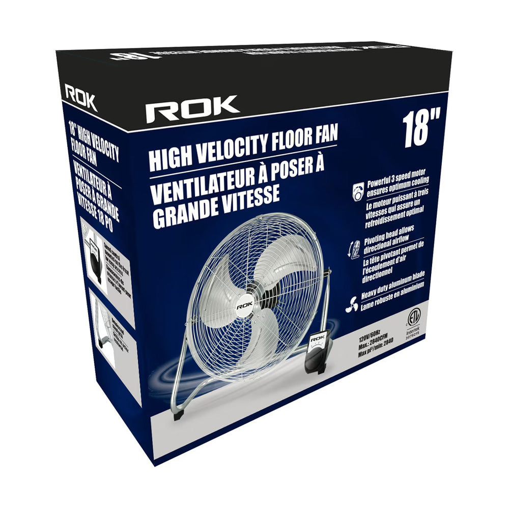 ROK High Velocity Floor Fans