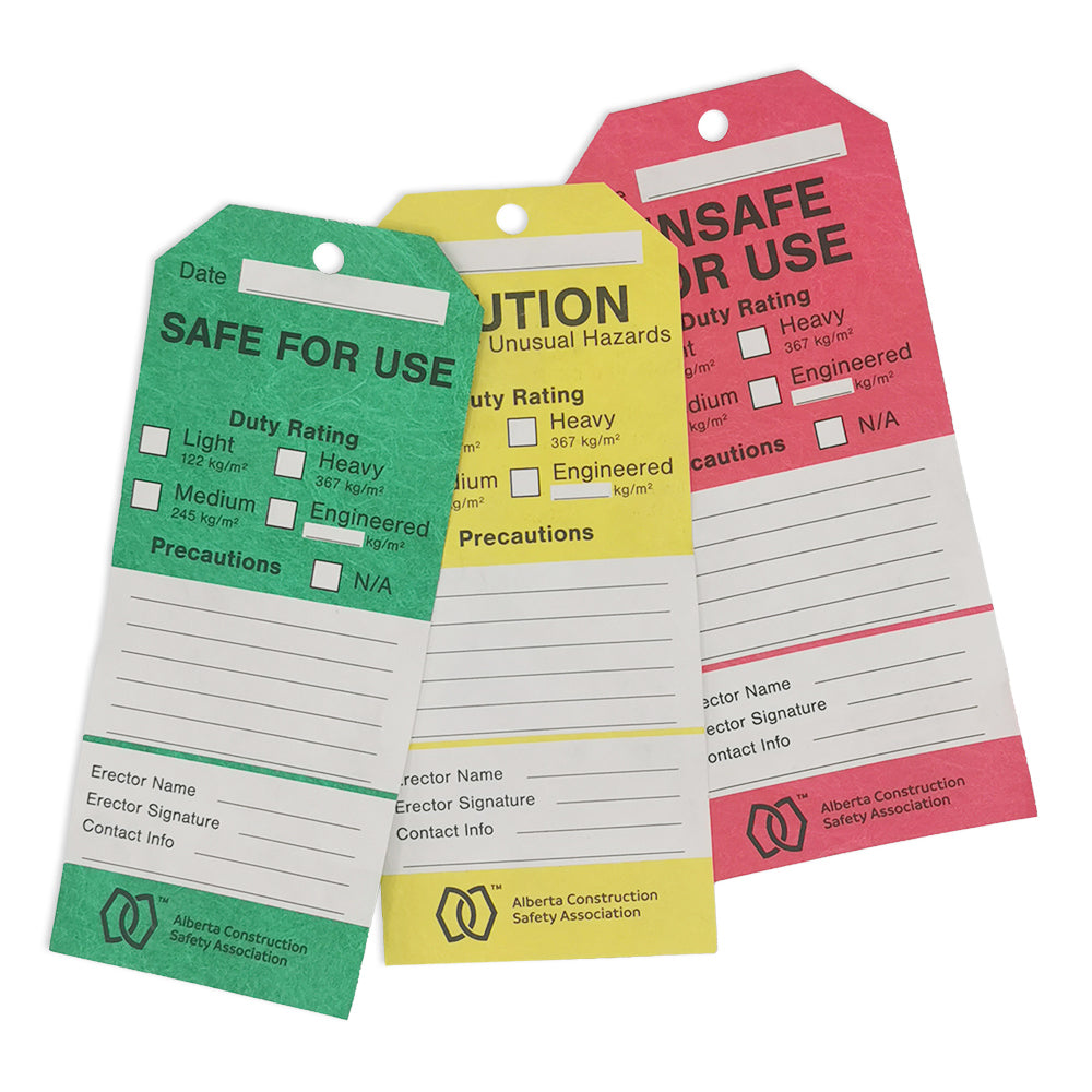 Scaffold Safety Tags