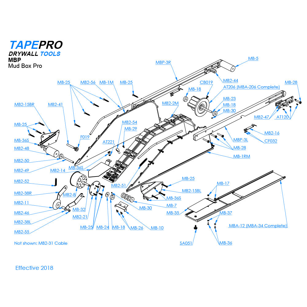 TapePro Mud Box Repair Parts