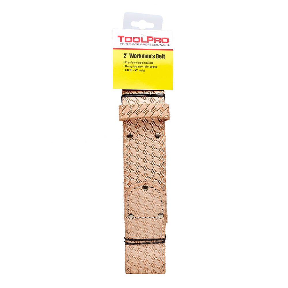 ToolPro 2 Inch Top Grain Textured Leather Tool Belt