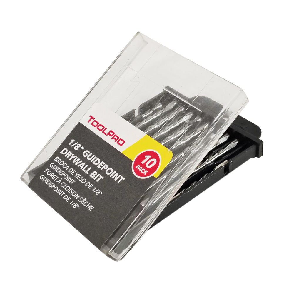 ToolPro 1/8 in. Piloted Down Spiral Cutout Bit - 10 Pack