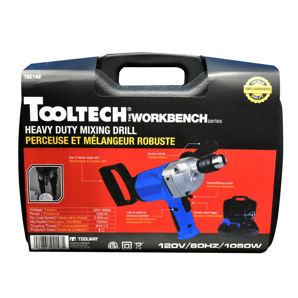 ToolTech Xpert 120V Heavy Duty Mixing Drill & Paddle