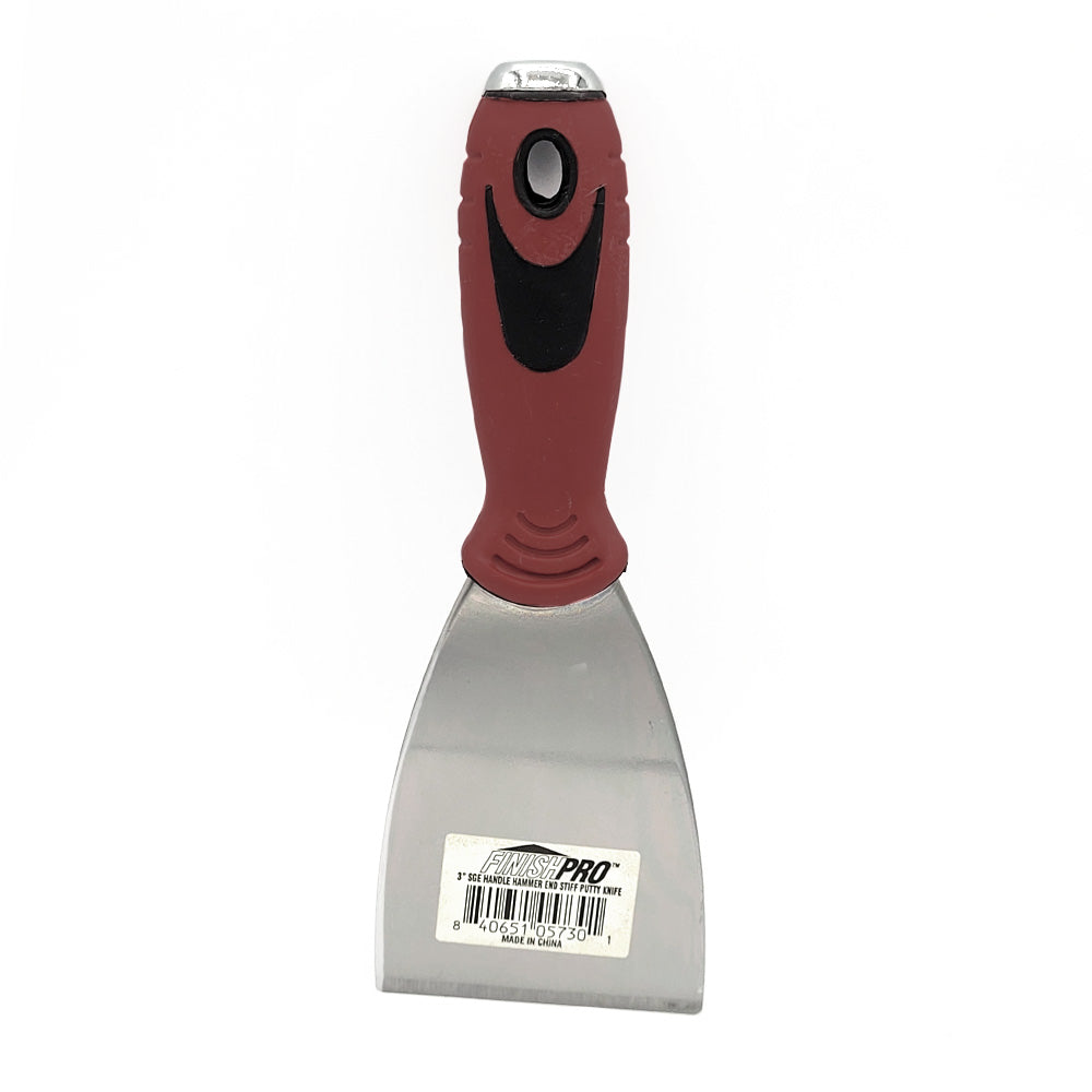 FinishPro Ergonomic Soft Grip Joint Knife w/ Hammer End