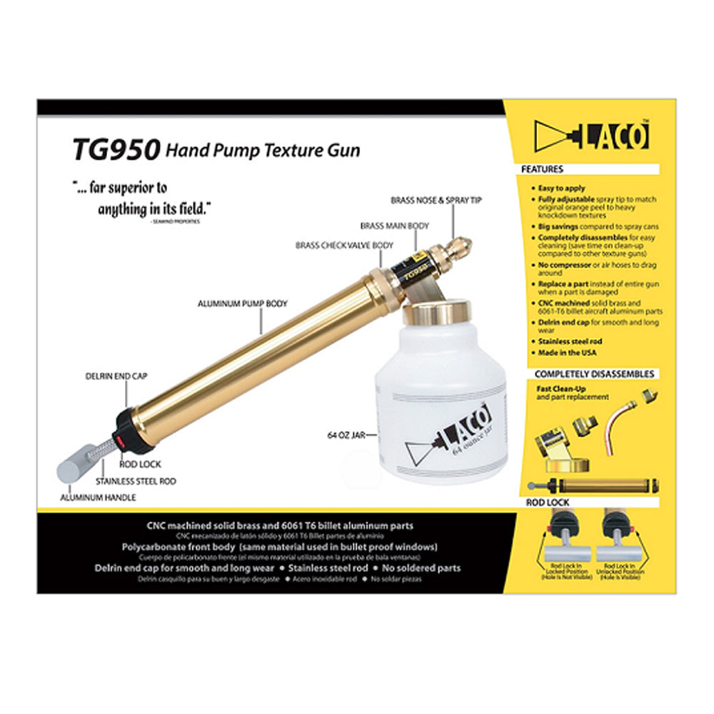 Laco TG950 Hand Pump Texture Gun