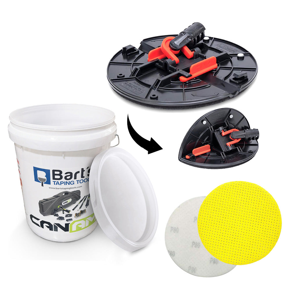 Wal-Board Folding Radial Sander in a Pail